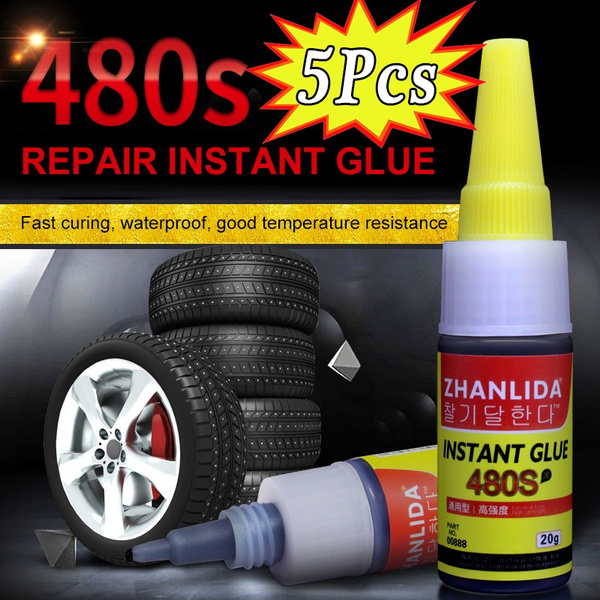 480S Black Super Glue Car Rubber Repair Tire Glue Window Speaker Seal Tire  Repair Glue Mighty Tire Repair Glue