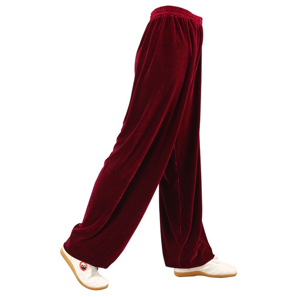 Women Men Chinese Kung Fu Tai Chi Pants 