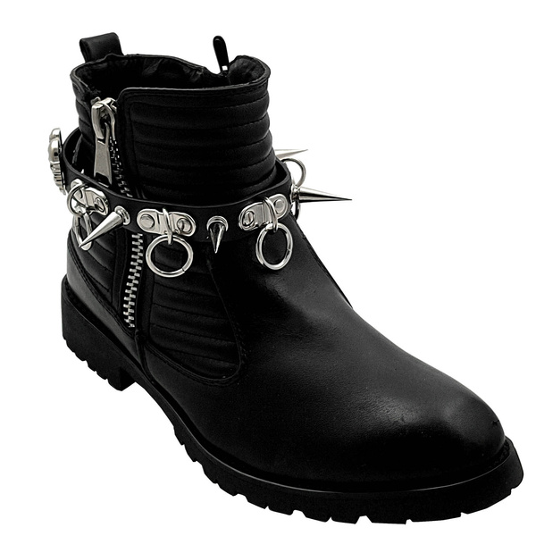 biker boots spikes