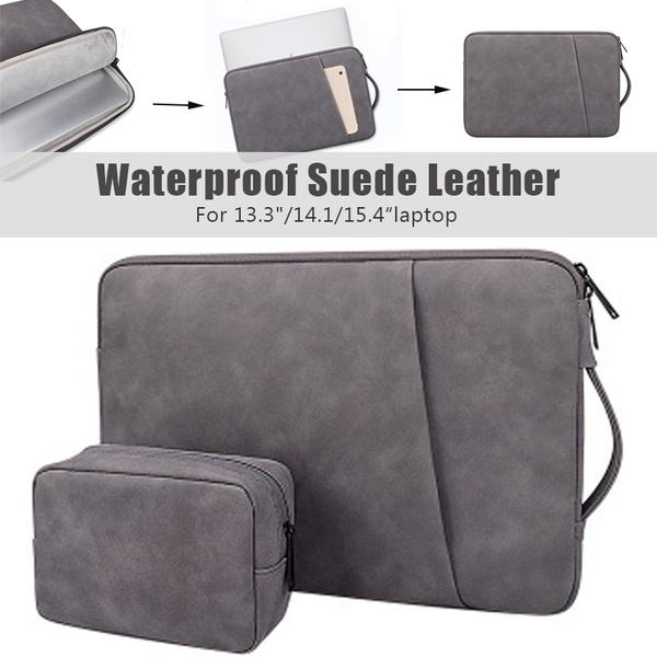 13 leather laptop bolsa