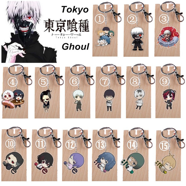 Anime Tokyo Ghoul:re Sasaki Hais Kaneki Ken Keyring Keychain Strap Figure Cute 