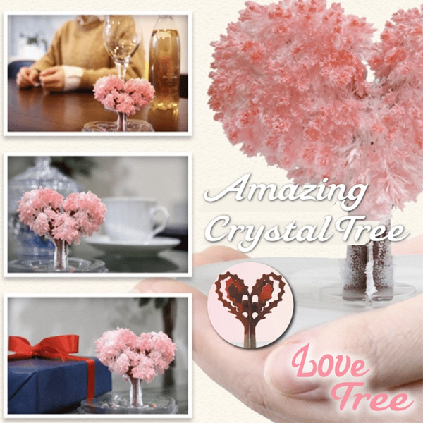 Magic Growing Tree Paper Sakura Crystal Trees Desktop Cherry