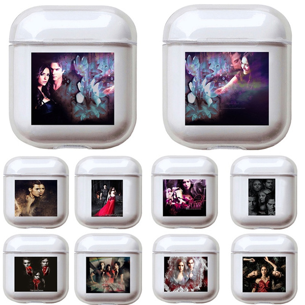 The Vampire Diaries TV Show Silicone Tpu Case for Apple Airpods 1 2  Headphone Cover Earphone Box Protective Bag Artwork Airpods Case