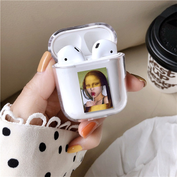 Van-Gogh-Mona-Lisa-Art-Earphone-Case-For-Apple-iPhone-Charging-Box for  Apple Airpods 1 2 Headphone Cover Earphone Box Protective Bag Artwork  Airpods Case | Wish