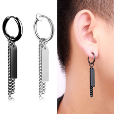 Mens Earrings, koreanstyleearring, korea, stainless steel earrings