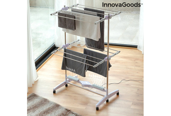 Folding Electric Drying Rack with Air Flow Breazy InnovaGoods (12