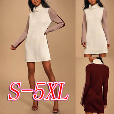 slim dress, Plus Size, sweater dress, short dress