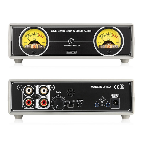 2X TN-90A VU Meter Head DB Level Audio Meter Chassis Power Amplifier W/Backlight 