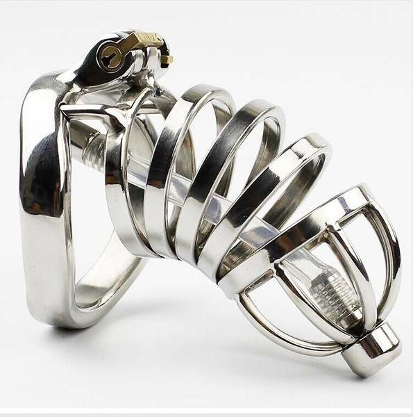 Stainless Steel Stealth Lock Male Chastity Device with Urethral ...