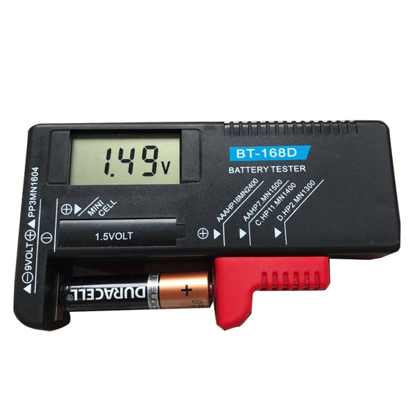 BT168D Digital Battery Tester Battery Capacitance Diagnostic Tool LCD