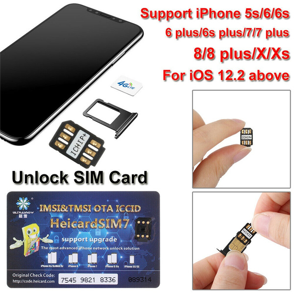 Iccid Nano Sim Unlock Heicard Sim Card Chip For Iphone Xr Xs Max Ios Wish