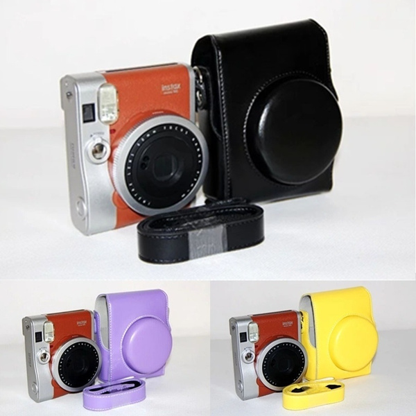 New 8 Colors Cute Pu Camera Shoulder Strap Bag Corlorful Hard Case Cover Pouch For Fuji Mini 90 Mini 70 For Fujifilm Instax Mini 90 Instax Mini 70 Mini 7c 7s 8 8 9 25 26 Wish