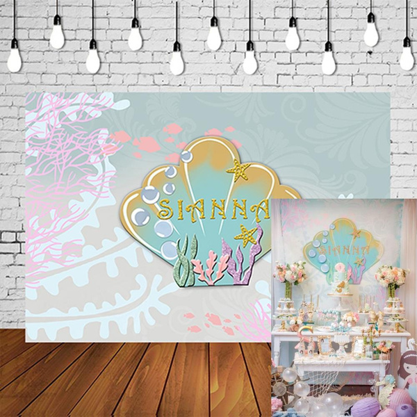 Dashan x10ft Under The Sea Backdrop Baby Shower Underwater Ocean Nautical Birthday Party Banner Photography Background