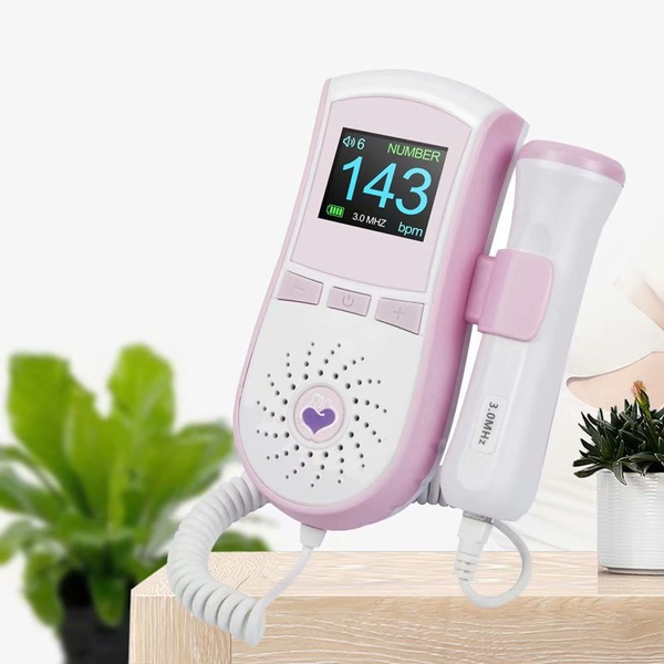 Portable Color LCD Display Pocket Fetal Doppler Prenatal Heart Baby