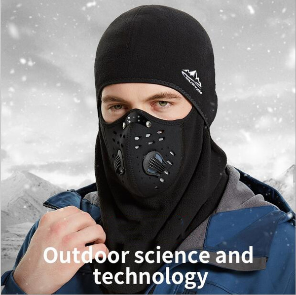 Outdoor Cycling Anti-Dust Mask Windproof Face Cover Winter Thermal Balaclava Hat 