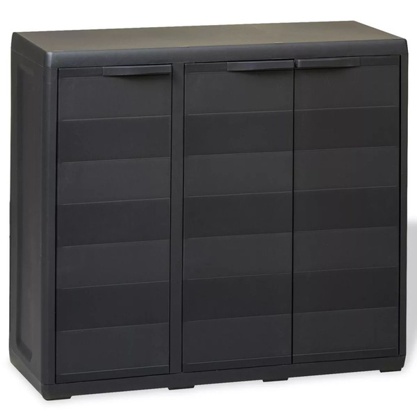 Armoire De Rangement De Jardin Avec 2 Etageres Noir Wish