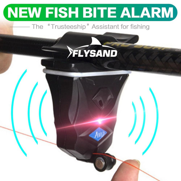 Night Fishing Alarm Indicator, Sensitive Electronic Fishing Bite Buzzer  Fish Bite Alert Bell Soft Rubber Sponge Clip on Fishing Rod From Being