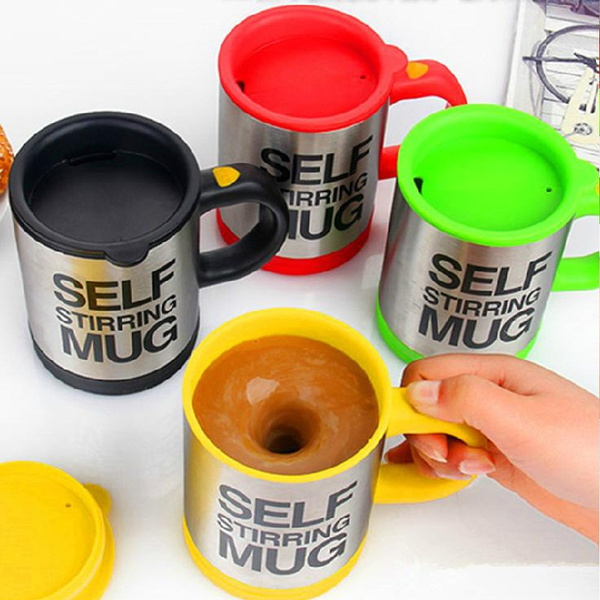 Self Stirring Coffee Mug Cup Electric Stainless Steel Automatic
