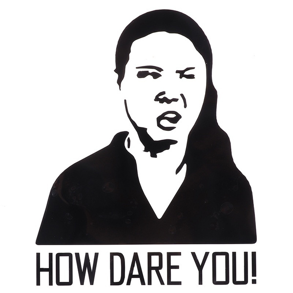 pics Greta Thunberg How Dare You Sticker karosserie exterieur styling greta