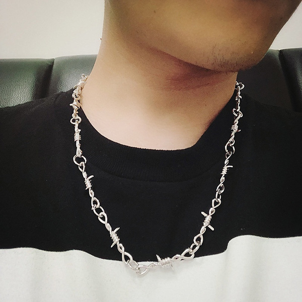 Barbed Wire Chain Necklace Best Sale 