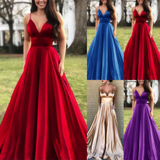 gowns, long dress, Spaghetti, Dress