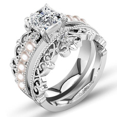 Wedding, Fashion, wedding ring, 925 silver rings