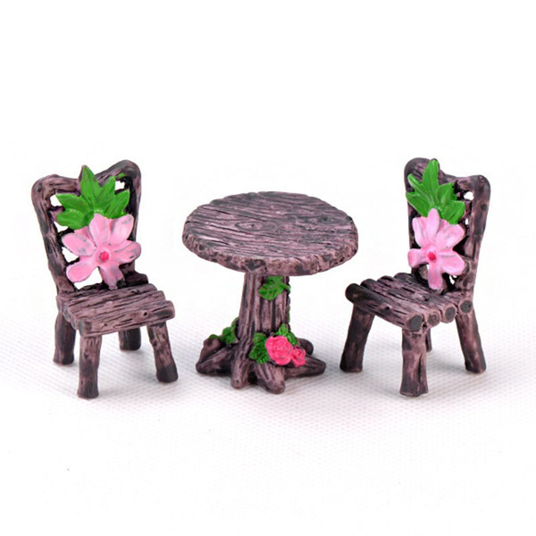 Mini3pcs Set Chair Home Decor Miniatures Fairy Garden Ornaments Figurines Toys Diy Aquarium Dollhouse Accessories Decoration Random Wish - Fairy Garden Ornament Set Mini3pcs Set Chair Home Decor Miniatures Fairy Garden Ornaments Figurines Toys Diy Aquarium Dollhouse Accessories Decoration Random Wish - Fairy Garden Ornament Set