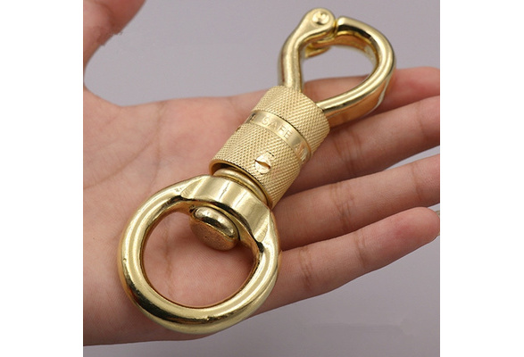 Brass Decorative Pattern Carabiner Lobster Clasps Swivel Claw Hook Keyring  Key Chain Keychain Pendant DIY Accessories