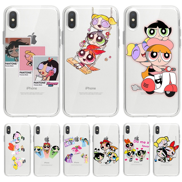 The Powerpuff Girls Transparent Phone Case For Apple Iphone 11 Case Cover Transparent Protect Back Cover For Iphone 11 11 Pro Max Wish