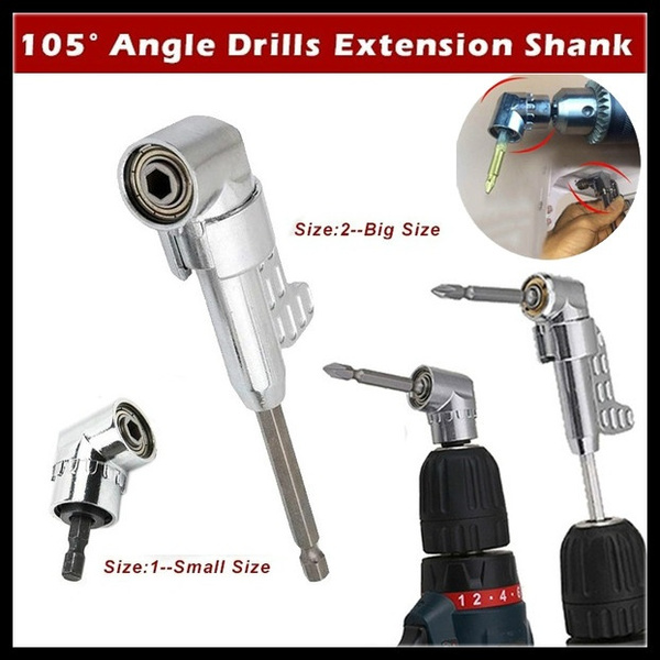 CHENTAOMAYAN 105 Degree Angle Screwdriver Set Hand Tools Right Angle Driver 1//4 Hex Screwdriver Holder Adapter Power Drill Driver Tool Color : Short Type