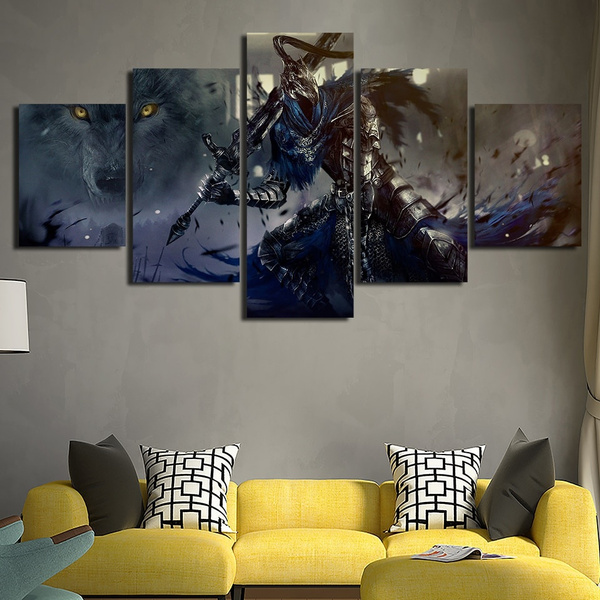 5x Canvas Decorative Wall Paintings Living Room Print Haning Pictures No Frame 