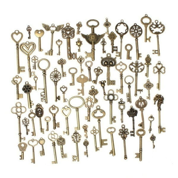 Bow Look Antique Women Luxury Cute Nice Real Skeleton Keys In Bulk Real Skeleton  Key Skeleton Key
