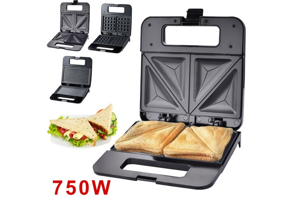 Xuthusman 1500W Electric 2-Slice Sandwich Maker Non-stick Toaster