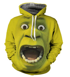 3D hoodies, Fashion, Hoodies, 3dshrek