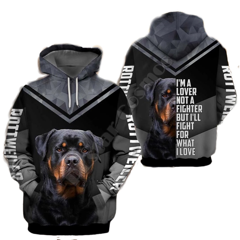 rottweiler printed sweatshirt