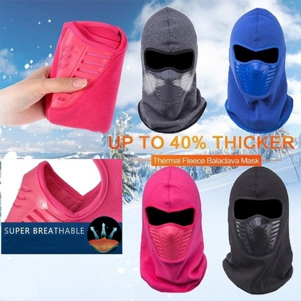 Nabsna Unisex Ski Mask Winter Outdoor Sports Patchwork Windproof Warm Face Mask Masks & Shields 