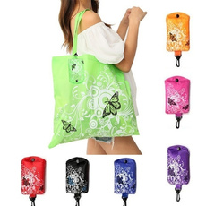 foldingreusablebag, waterproof bag, butterfly, Shoulder Bags