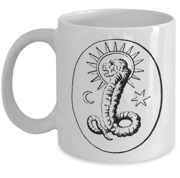 Esoteric mug - Demiurge Gnostic Lion symbol - Gnostics mythology ...