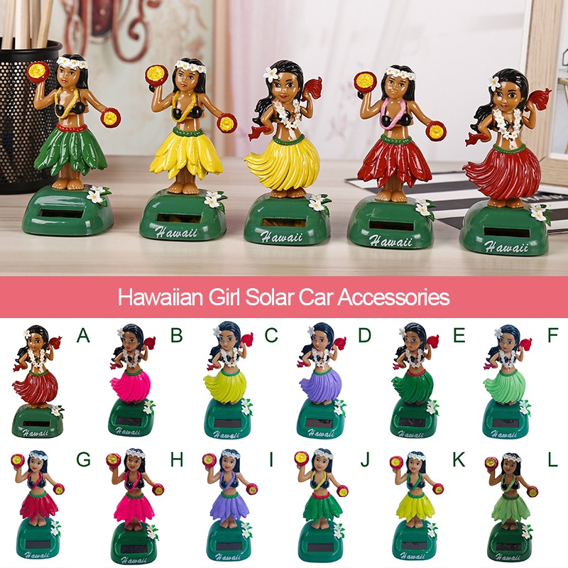 hawaiian girl car accessory