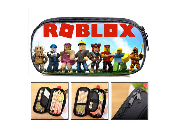 Students Cool Roblox Pencil Case Pen Bag Kids Pencil Box Teens Stationery Bag Child Pencil Holder Boys School Functionary Supplies Surprise Gift Wish - roblox briefcase