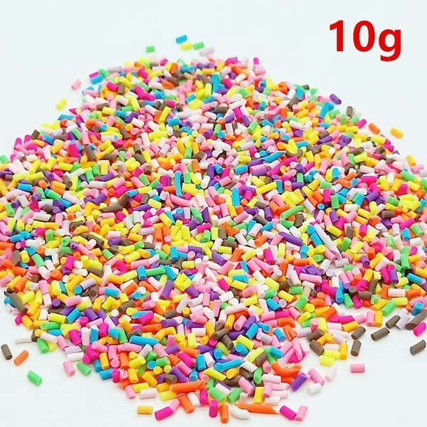 10g Fake Sprinkles Decoration for Slime Filler DIY Slime Supplies  Simulation Candy Cake Dessert Toys Slime Mud Clay Accessories