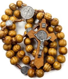 Olives, crucifixnecklace, rosary, Jewelry