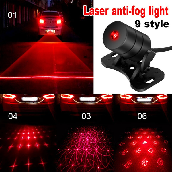 Fit Fiesta Red Laser Anti Rear End Crash Caution Driving Fog Light Tail Lamp 