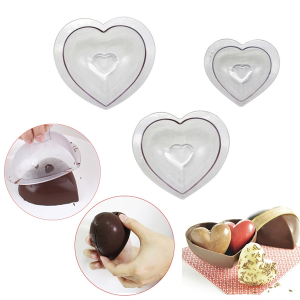 Double Heart Chocolate Candy Mold Valentine  3016 NEW