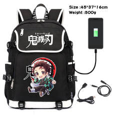 travel backpack, student backpacks, School, demonslayerkimetsunoyaiba
