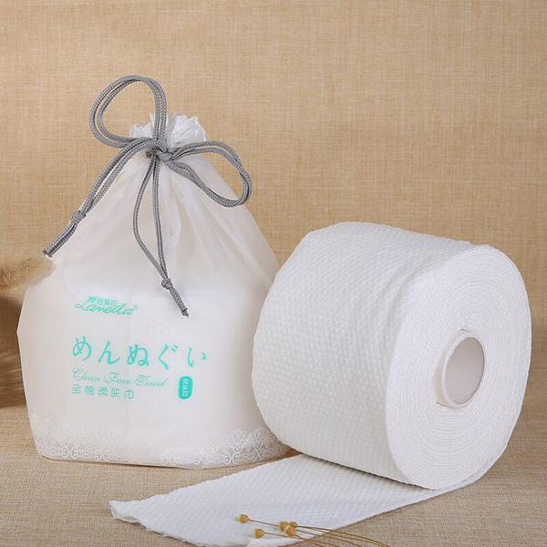 1 Roll Disposable Cotton Washcloth Roller Type Wash Towel Breakpoint Ultra Thin Soft Absorbent Face Towel Care Healthy Bathroom Towels Wish