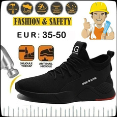 Steel, safetyshoe, Sneakers, Plus Size