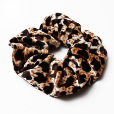 hairrope, scrunchie, velvet, Leopard