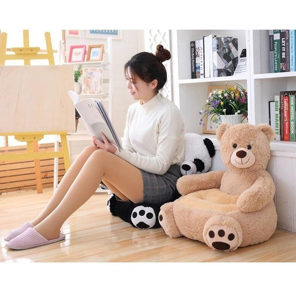 Cute Cartoon Kids Sofa Chair Plush Seat Baby Nest Sleeping Bed