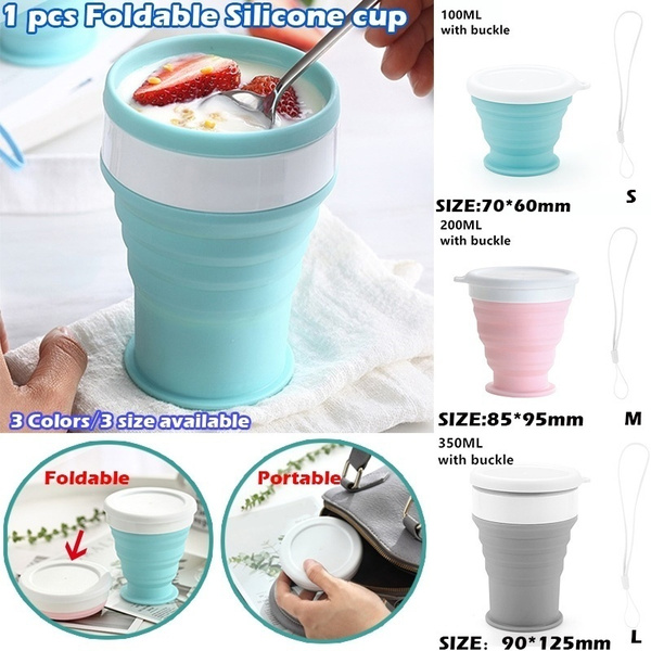Camping Telescopic Outdoor Coffee Folding Mug Travel Silicone Cup Collapsible